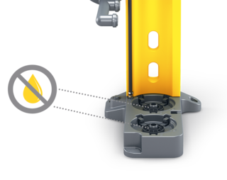 Mitgelieferte Blindstopfen sorgt für weitere Sicherheit.