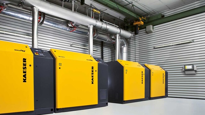 Drehkolbengebläsestation von KAESER KOMPRESSOREN.
