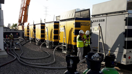 Inbetriebnahme der zehn MOBILAIR Anlagen.