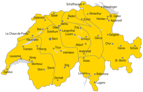 Gebiete Schweiz