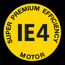 Super premium efficiency Antriebsmotor IE4 Logo