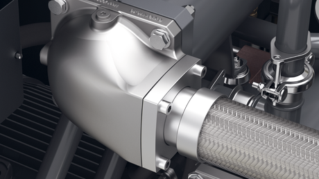 Reduzierter Druckverlust dank optimiertem Luftein- und -austritt.