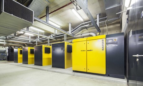 Kaeser Kompressoren Druckluftstation mit den Kompressoren der Serie FB 620 Plus und FB 660 S