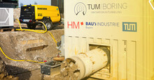 Studierende der TU München arbeiten an der schnellsten Tunnelbohrmaschine der Welt – unterstützt durch den mobilen KAESER-Kompressor M65.