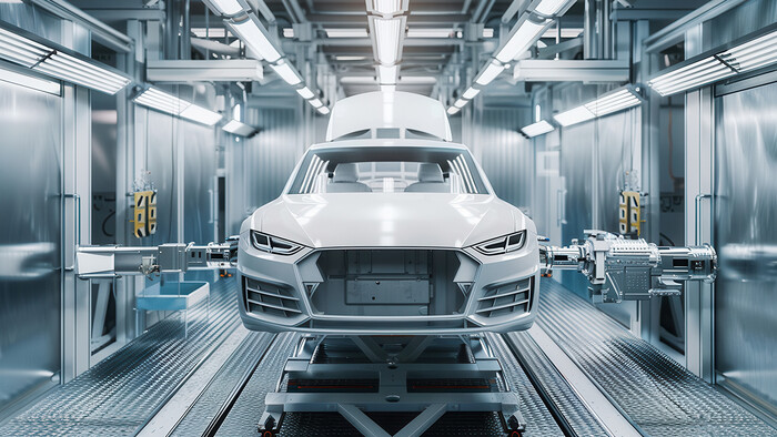 Karosserie wurde mit dem warmen Wasser aus der Wärmerückgewinnung gereinigt.