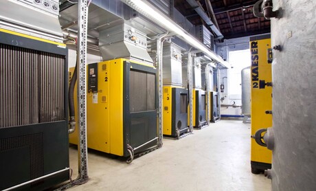 Les compresseurs Kaeser de la station d'air comprimé de Werner & Merz