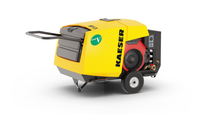 Compresseur mobile pour le B.T.P. M13 (débit 0,85 – 1,2 m³/min, pression de service 7 – 13 bar)