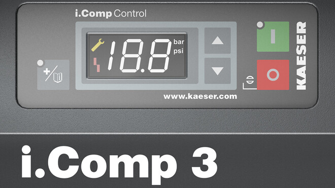 La commande i.Comp Control a été spécialement développée pour ce compresseur.
